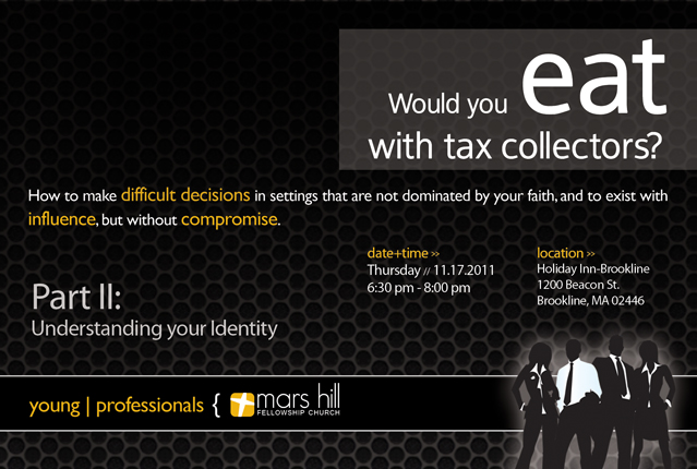 Young Professionals | Would you eat with tax collectors?